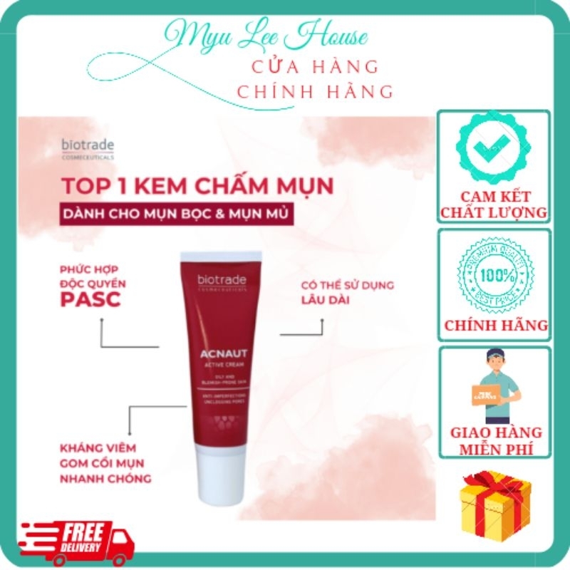 Kem chấm mụn hoạt tính BIOTRADE ACNAUT ACTIVE CREAM