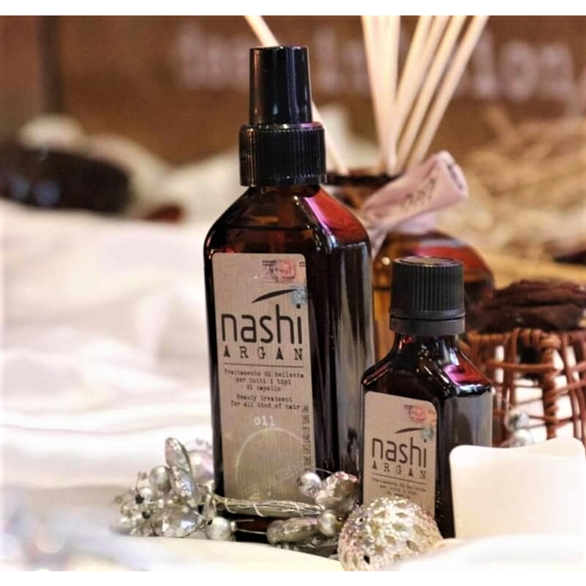 Tinh dầu dưỡng tóc nashi argan oil giúp làm mềm mượt tóc, không bết dính .
