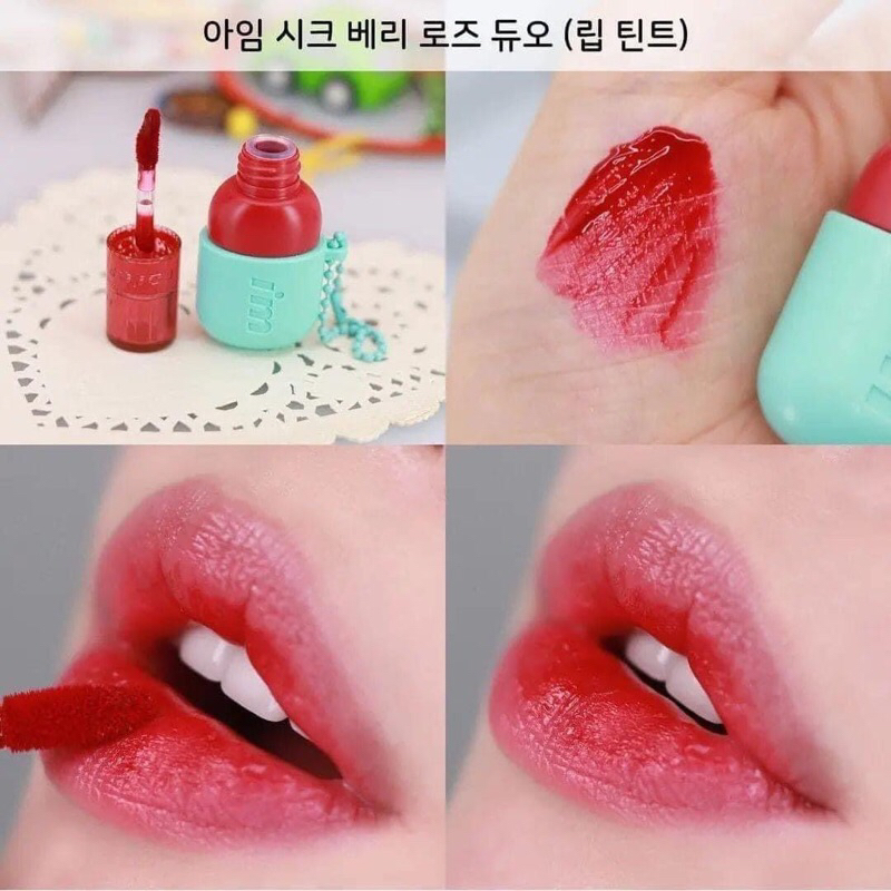 Set son + phấn mắt + má hồng I’m meme The Best Lip & Eye Duo Set sale 88%