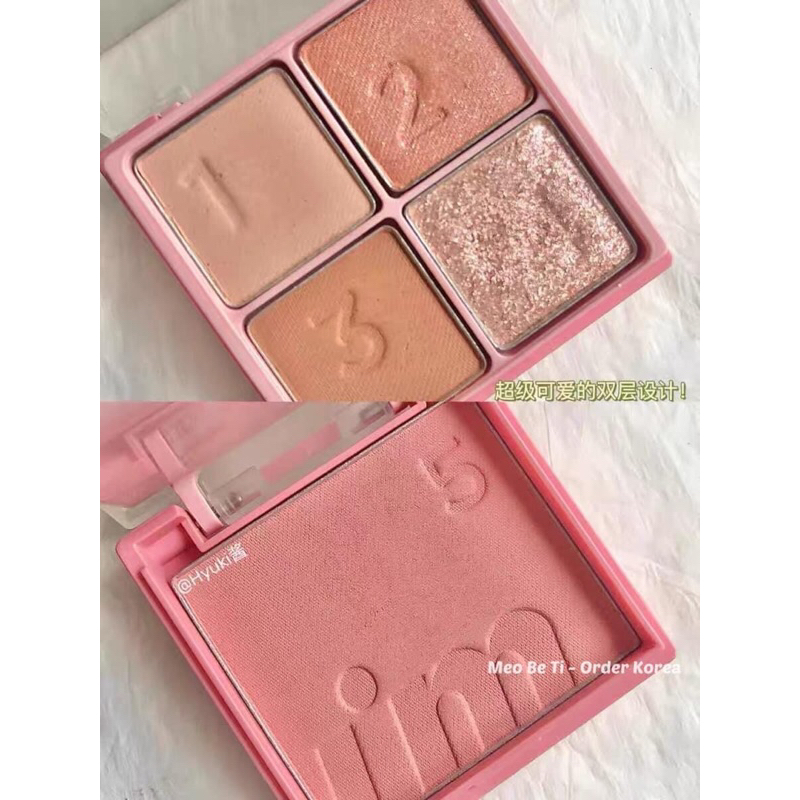 Set son + phấn mắt + má hồng I’m meme The Best Lip & Eye Duo Set sale 88%