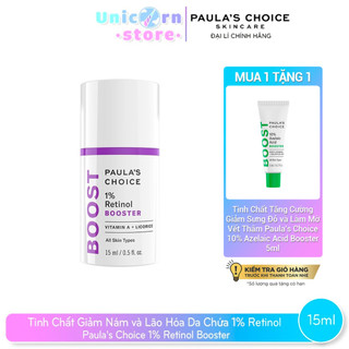 (T8/2024) Tinh Chất Giảm Nám và Lão Hóa Da Chứa 1% Retinol Paula's Choice 1% Retinol Booster 15ml