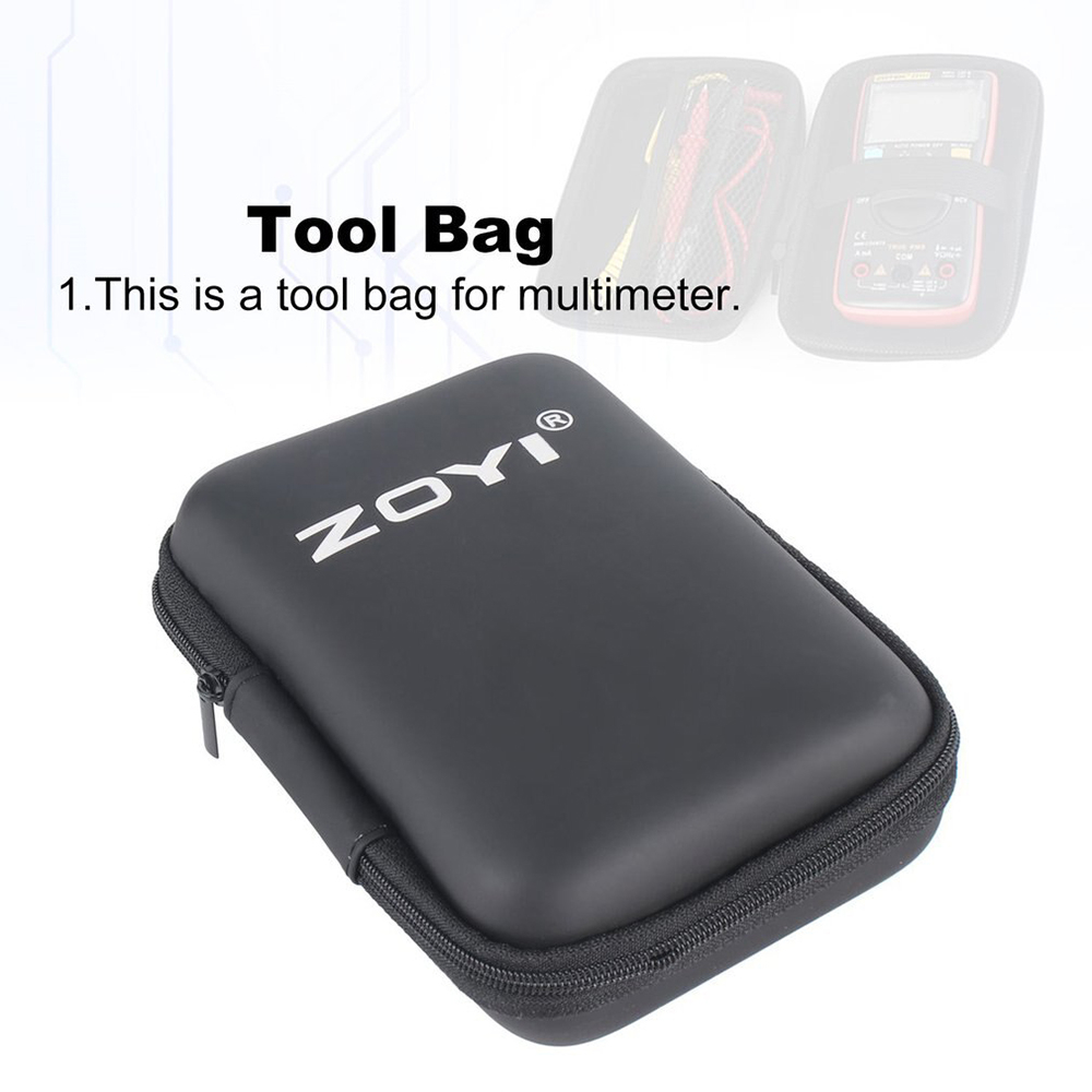 Túi đựng đồng hồ vạn năng kỹ thuật số Zoyi, hộp đựng đồng hồ chống sốc có khóa kéo,bao đựng đồng hồ đa chức năng nhỏ gọn