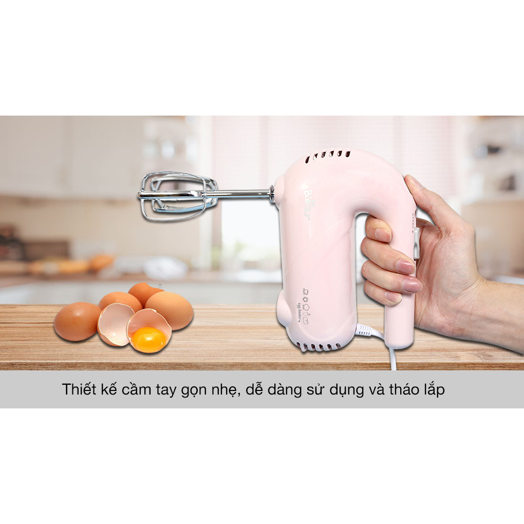 Máy Đánh Trứng Cầm Tay Bear DDQ-A01G1 | Hàng Chính Hãng | Bảo Hành 18 Tháng | Mimax Store