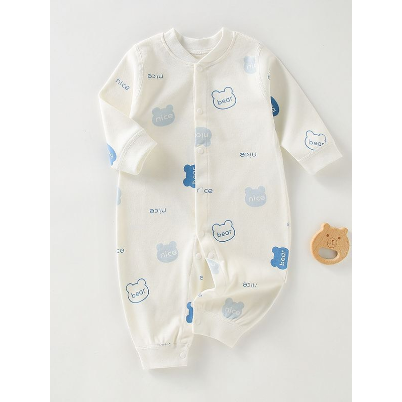 Áo liền quần cotton Comfor  Bodysuit dài tay cao cấp Hàng Quảng Châu body liền thân cho bé trai bé gái