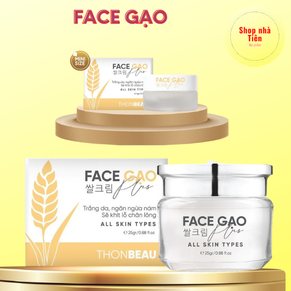 (SIÊU SALE) Kem face gạo plus đa chức năng dưỡng da trắng hồng, mịn màng căng bóng