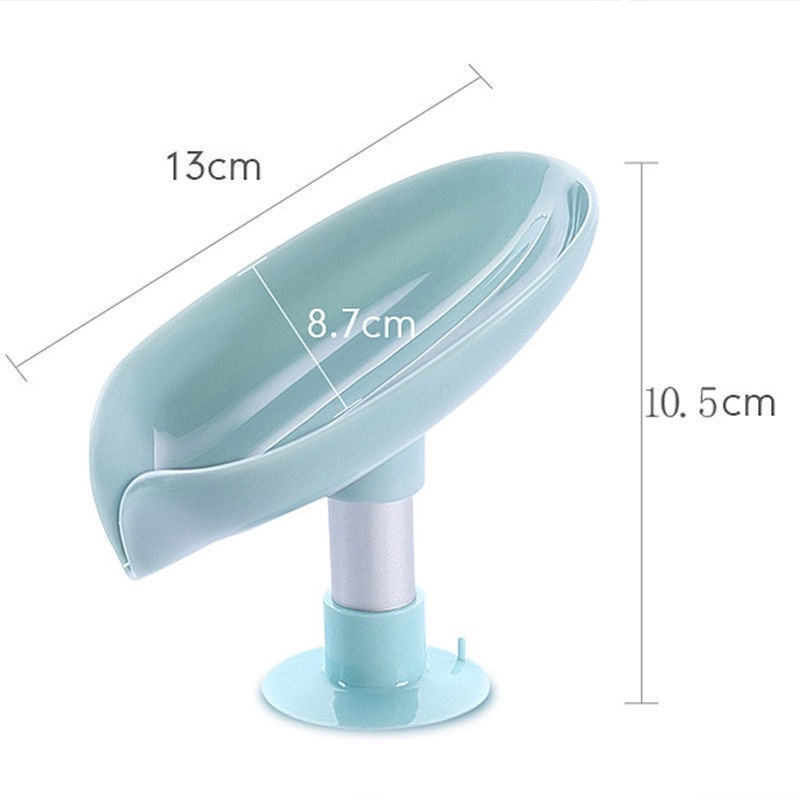 Khay đựng xà bông xà phòng hình chiếc lá ngộ nghĩnh, thiết kế thoát nước thông minh