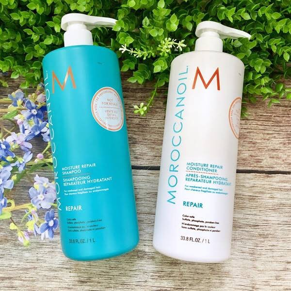 Bộ Dầu Gội & Xả Moroccanoil Moisture Repair, Hydrating, Extra Volume, Smoothing 500ml giúp làm mượt tóc, phục hồi tóc