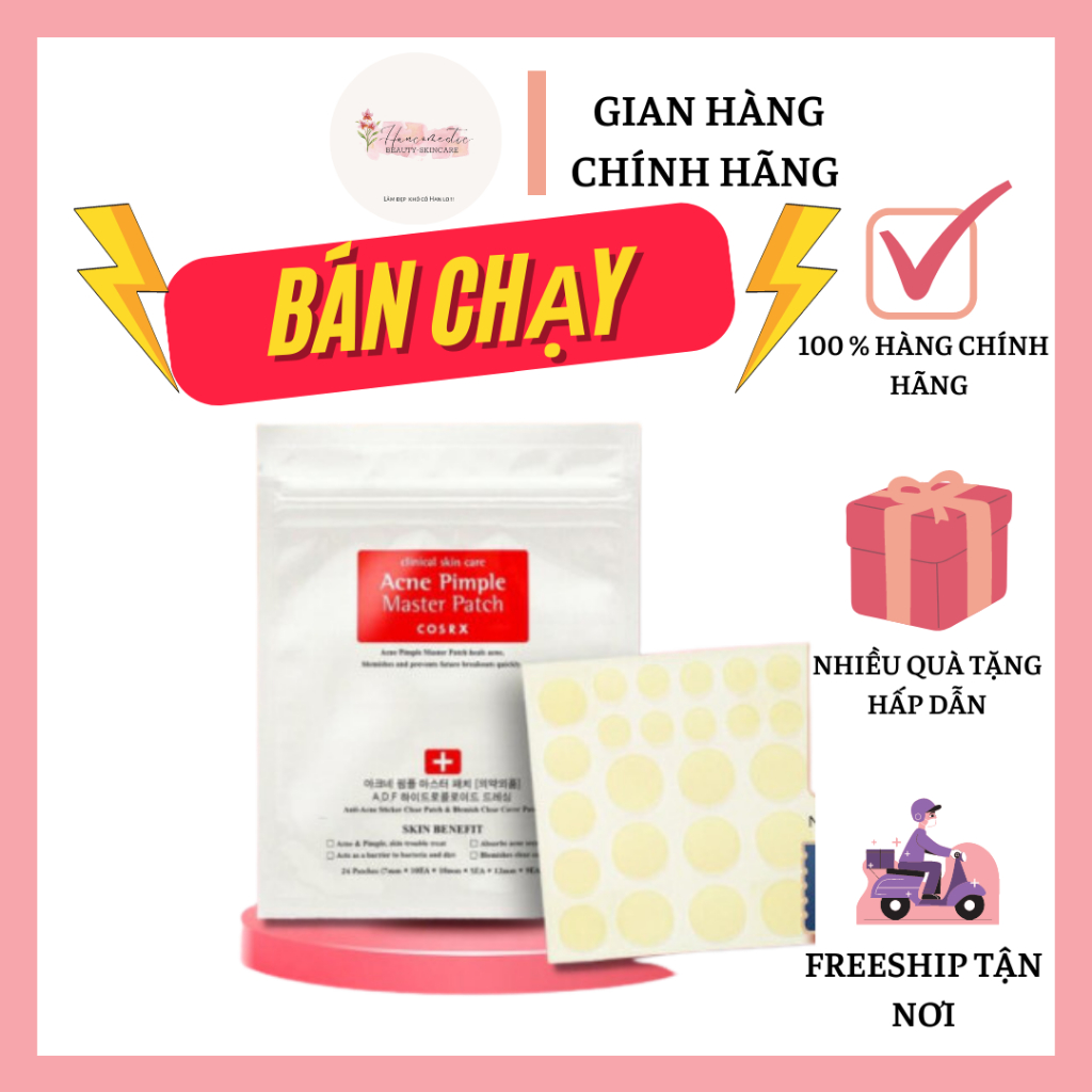 Miếng Dán Mụn Cosrx Acne Pimple Master Patch 24 Miếng Màu Đỏ