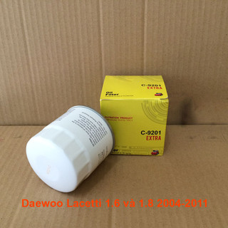 Lọc nhớt xe daewoo lacetti 1.6l và 1.8l việt nam 2004-2011 mã c9201 của js asakashi nhật bản, mã phụ tùng 96879797