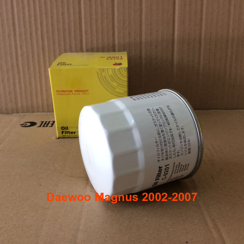 Lọc nhớt xe Daewoo Magnus 2002-2007 mã C9201 của JS Asakashi Nhật Bản, mã phụ tùng 96458873