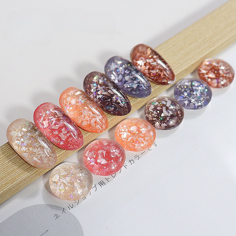 Gel Nhũ Xà Cừ Tuyết Hàng Sịn , Gel đắp Móng Xà Cừ