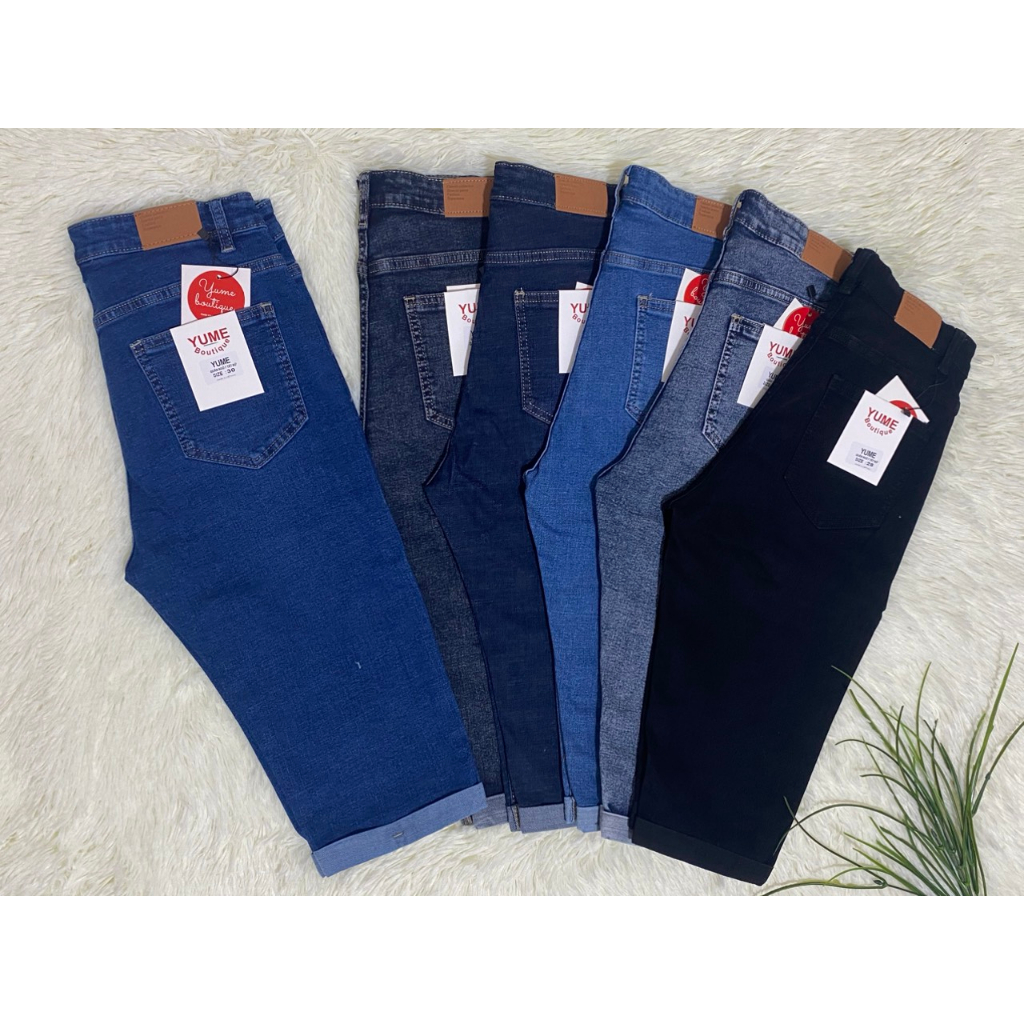 Quần jean lững 7 tất lật lai lưng cao dầu cúp có size 26-40 vải dày và co giãn[FREESHIP KHI MUA HÀNG]