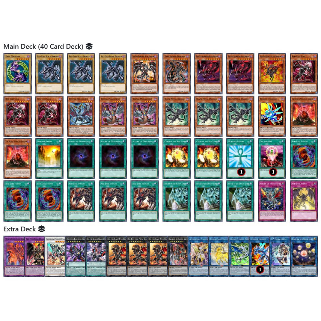 Bài YuGiOh - Bộ 54 lá bài Red-Eyes Black Dragon Deck - Card Game VN Giá Rẻ