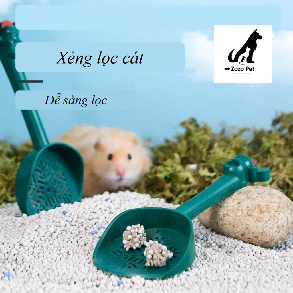 Xẻng/Ray lọc/Muỗng lọc cát tắm, cát lót chuồng Tuần Lộc Yee cho hamster và động vật nhỏ khác