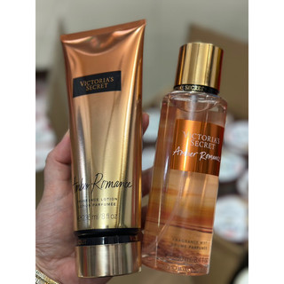 COMBOM 2 CHAI KEM DƯỠNG THỂ + XỊT Victoria's Secret 236ml MÙI AMBER