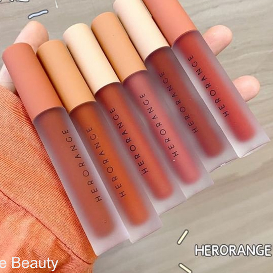 Son kem lì Herorange tròn mềm mịn môi cao cấp hàng chính hãng