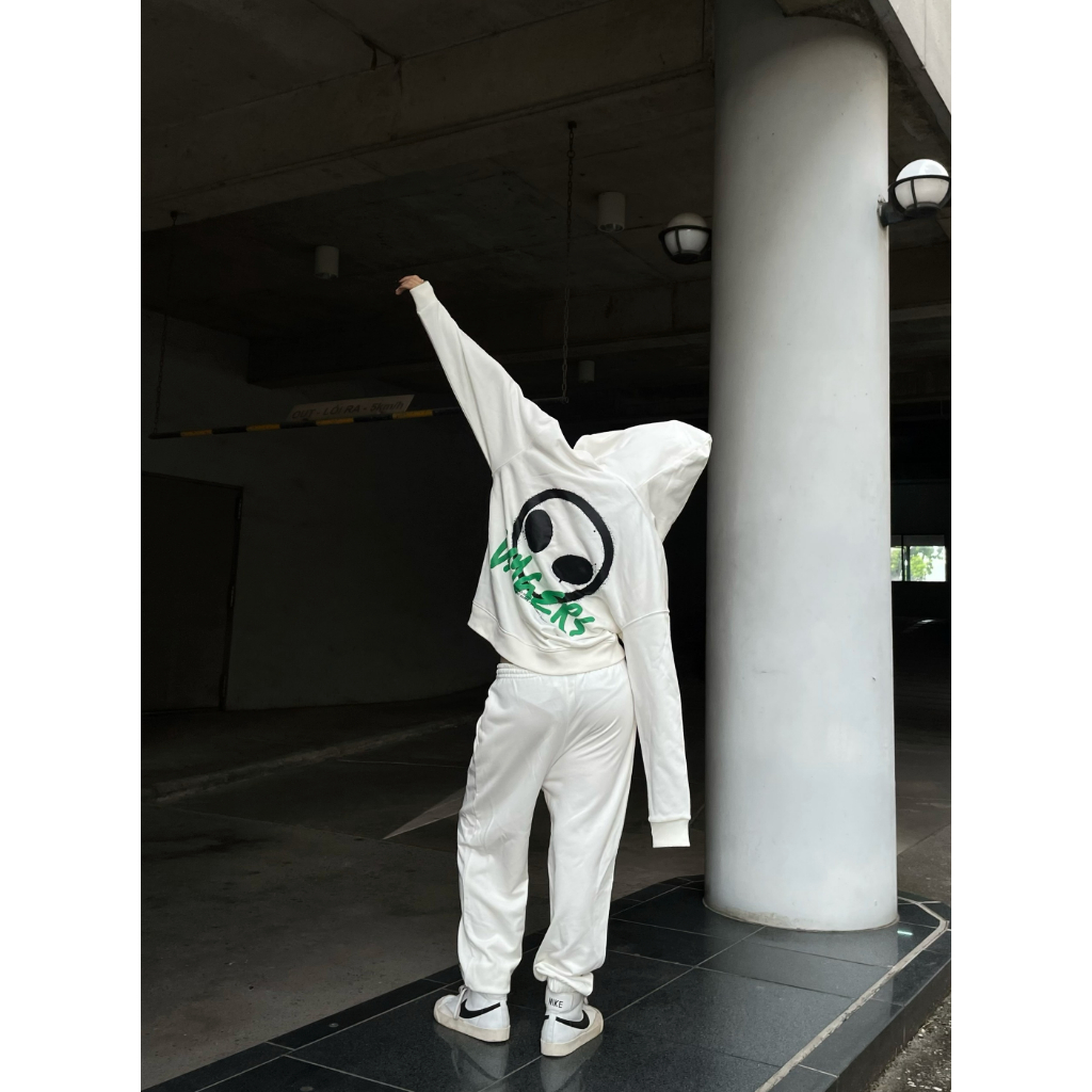 Áo SPRAYED Alien Zip Hoodie - Áo khoác nỉ dây kéo nam nữ unisex form rộng, nỉ chân cua cao cấp - Local brand Daygers