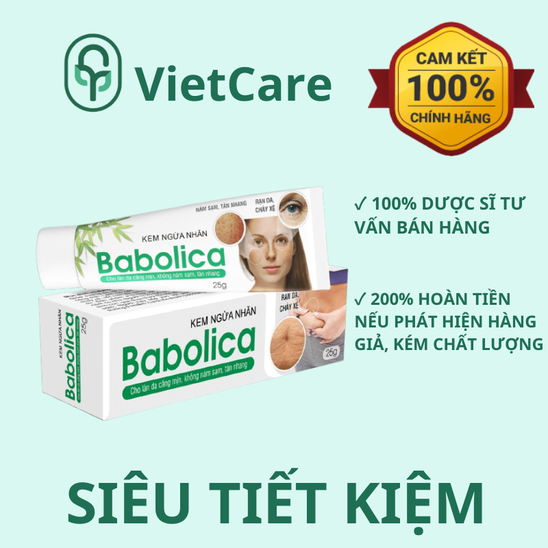 DP Á ÂU, Babolica, Kem Bôi Babolica dưỡng ẩm, ngừa lão hoá da