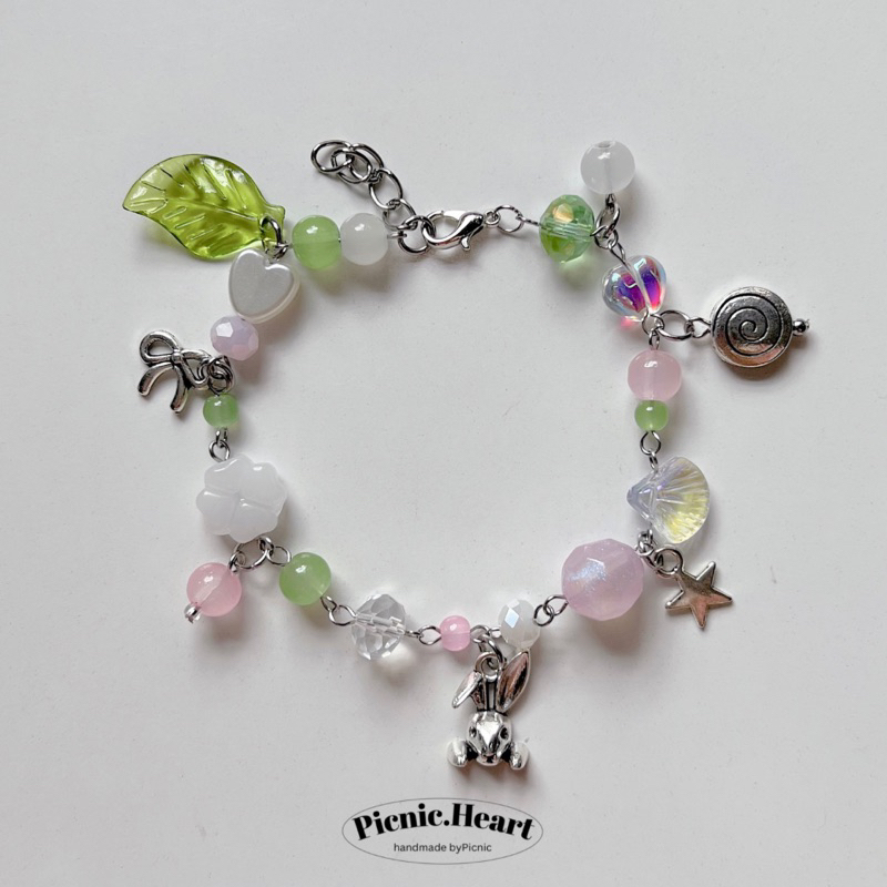 | Picnic Heart | CRYSTAL RAINBOW BRACELET  Thép không gỉ