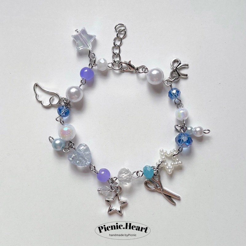 | Picnic Heart | CRYSTAL RAINBOW BRACELET  Thép không gỉ
