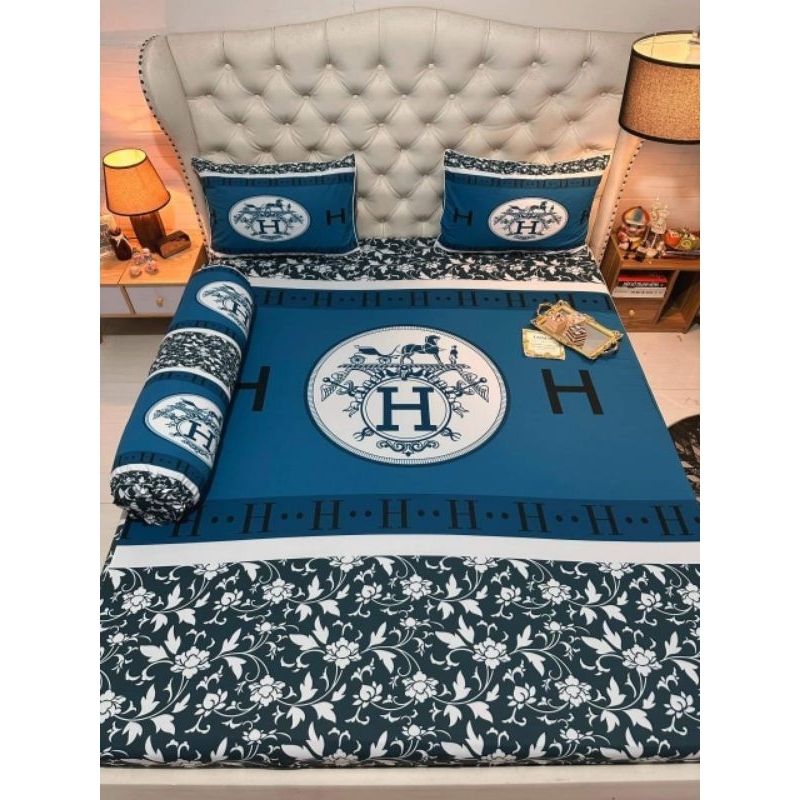 Bộ Ra xinh vải thun lạnh 5D Ý khổ nệm 1m6x2mx10cm