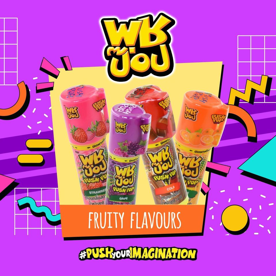 (Giao mùi ngẫu nhiên) Kẹo son môi Push Pop Thái Lan