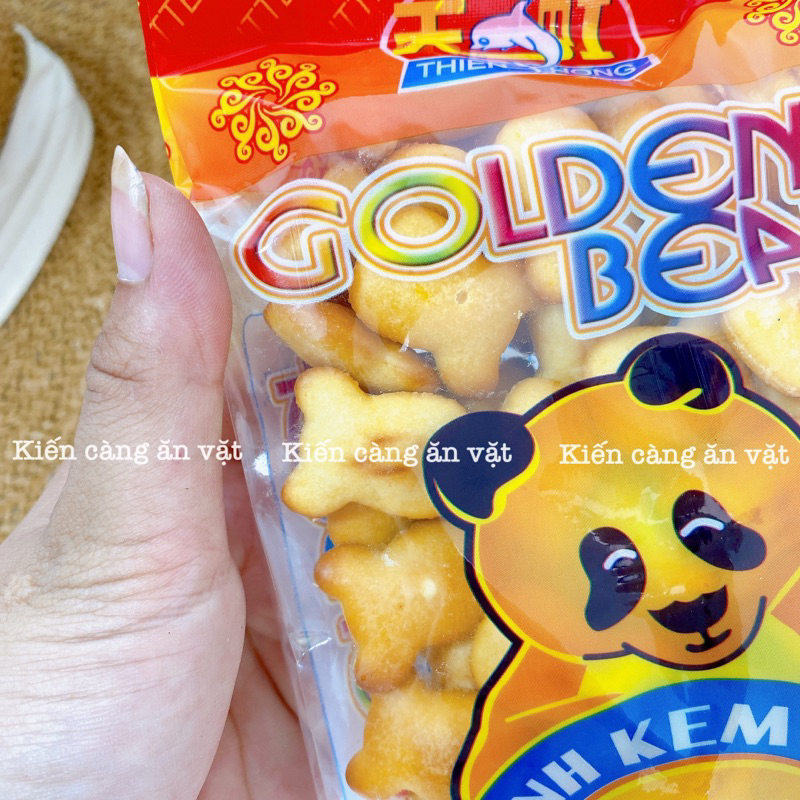 Bánh gấu nhân kem thiên hồng