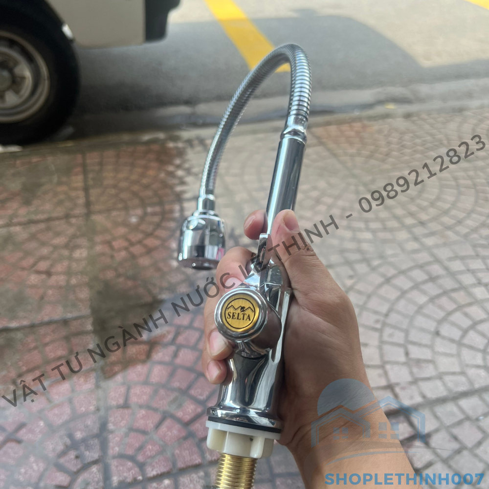 Ngổng rửa bát SELTA inox 304 mềm cắm chậu loại 1 - BẢO HÀNH 12 tháng
