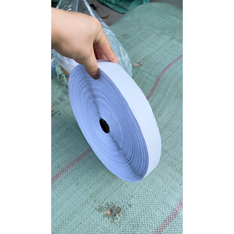 Băng keo dán tường, nhám keo dán dính tường tiện lợi - mặt dán gai + mặt bông