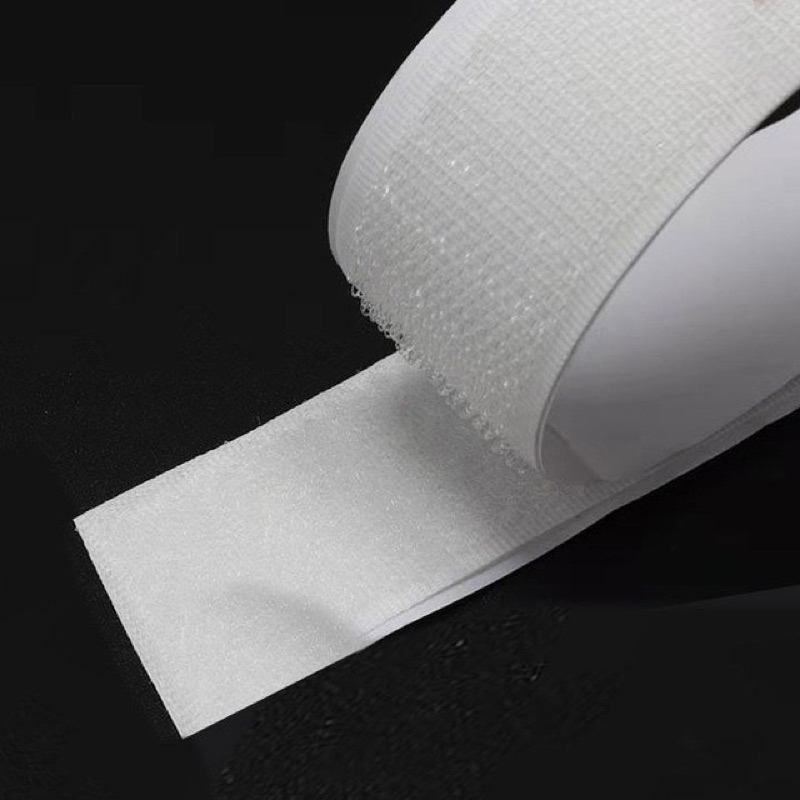 Băng keo dán tường, nhám keo dán dính tường tiện lợi - mặt dán gai + mặt bông