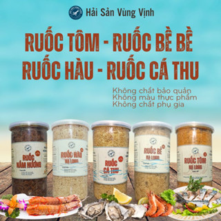Ruốc Tôm, ruốc bề bề, ruốc hàu, ruốc cá hồi, cá thu, nấm, Chà Bông đặc sản Quảng Ninh 250gram, 500gram - HaiSanVungVinh