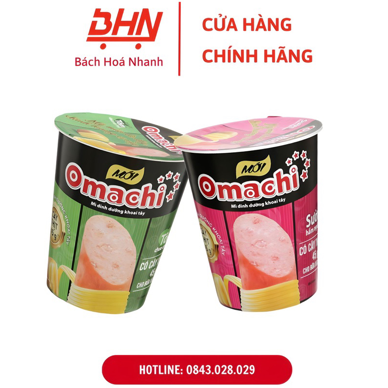 Mì Ly Omachi Có Xúc Xích Thật