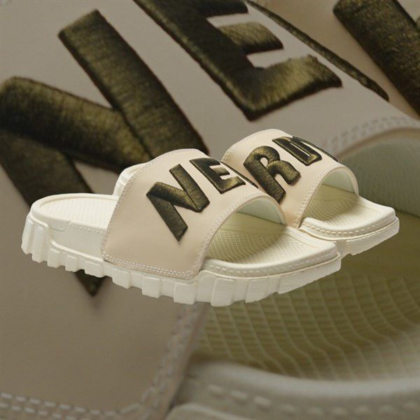 Dép Nerdy quai ngang đế cao, dép quai Thêu nam nữ Nerdy - Covernat C độn đế full box