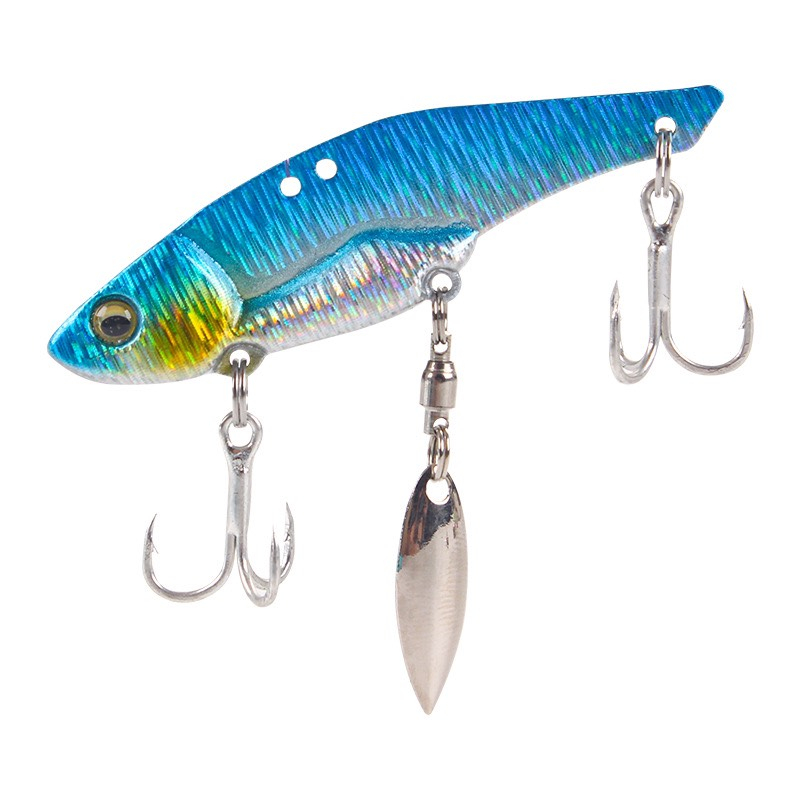 Cá Sắt VIB 11gr - 14gr Kèm Thìa Xoay Và Khoá Săn Hàng Lưỡi BKK Câu Cá Nước Ngọt.