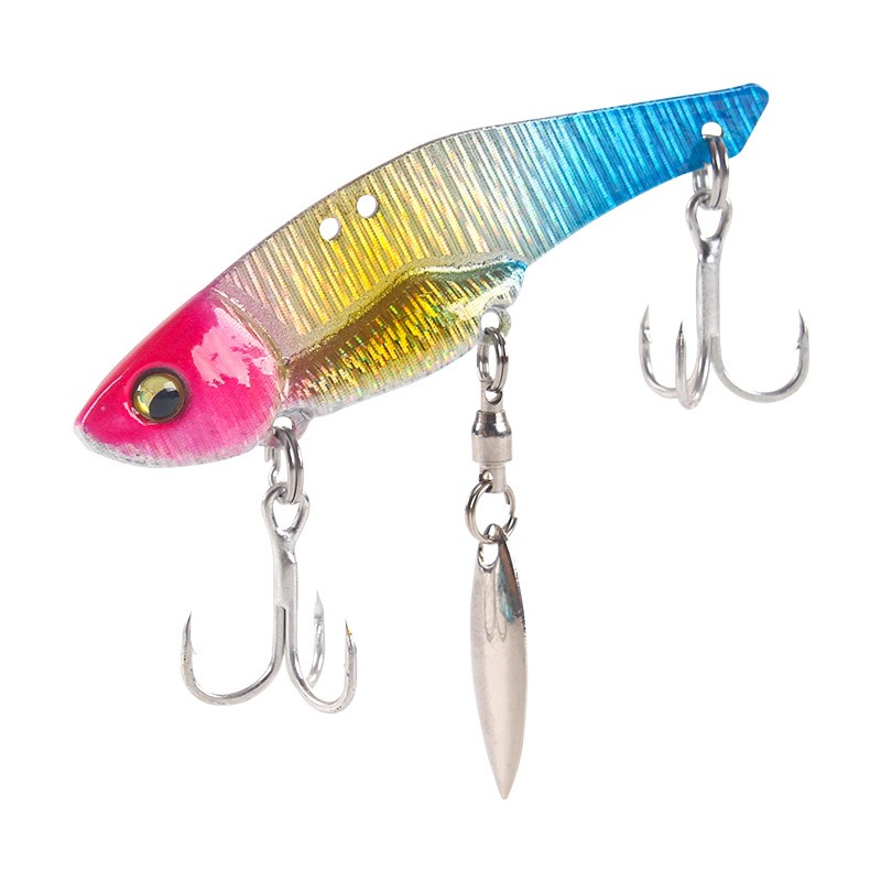 Cá Sắt VIB 11gr - 14gr Kèm Thìa Xoay Và Khoá Săn Hàng Lưỡi BKK Câu Cá Nước Ngọt.