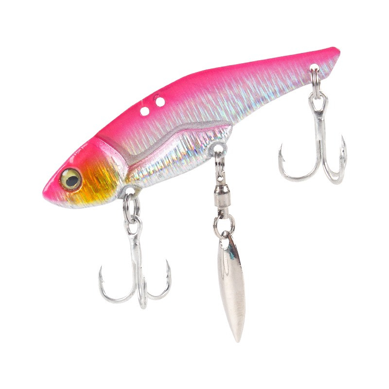 Cá Sắt VIB 11gr - 14gr Kèm Thìa Xoay Và Khoá Săn Hàng Lưỡi BKK Câu Cá Nước Ngọt.