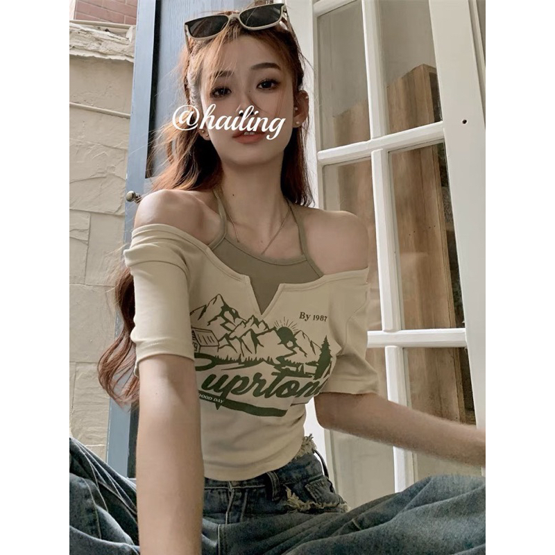 ÁO KIỂU CROPTOP ĐỒI NÚI DÂY CAO XA XA SUPRTONE