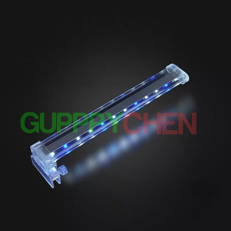 Đèn Led Kẹp Thủy Tinh 3 Dãy Bóng - 3 Chế Độ Màu - Led Kẹp KK Trang Trí Cho Bể Cá