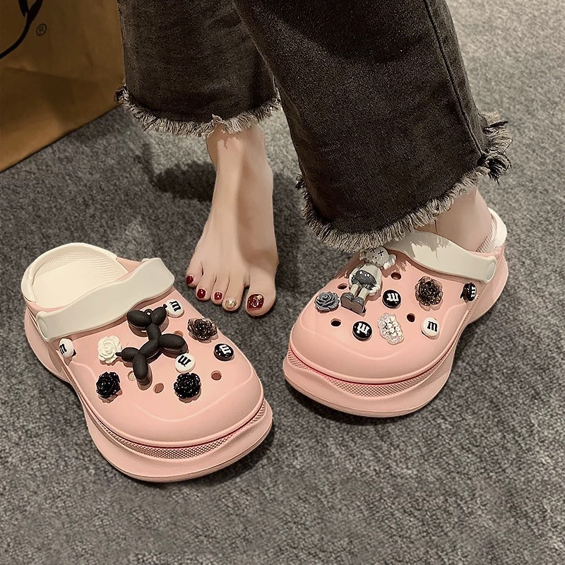 Bộ jibbitz gấu bear brick gắn dép crocs