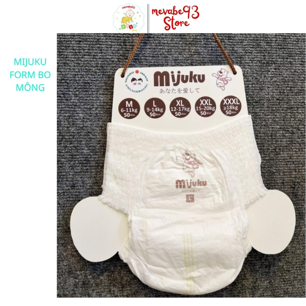 Bỉm Quần Mijuku Nội Địa Trung M50/L50/XL50/XXL50
