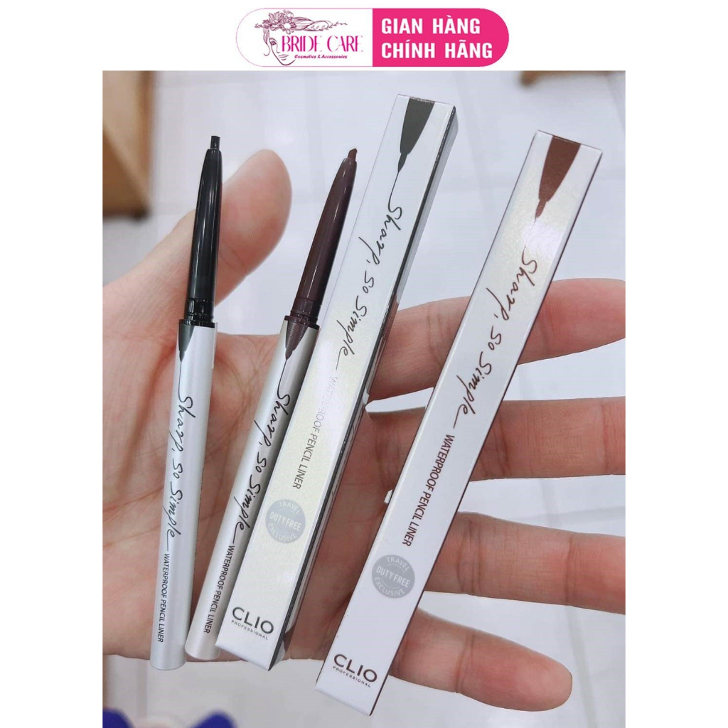Chì kẻ mí mắt Clio Sharp So Simple Waterproof Pencil Liner dạng sáp