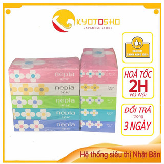 Set 5 Hộp Giấy Ăn Nepia 150 Tờ 2 Lớp Cao Cấp Nội Địa Nhật