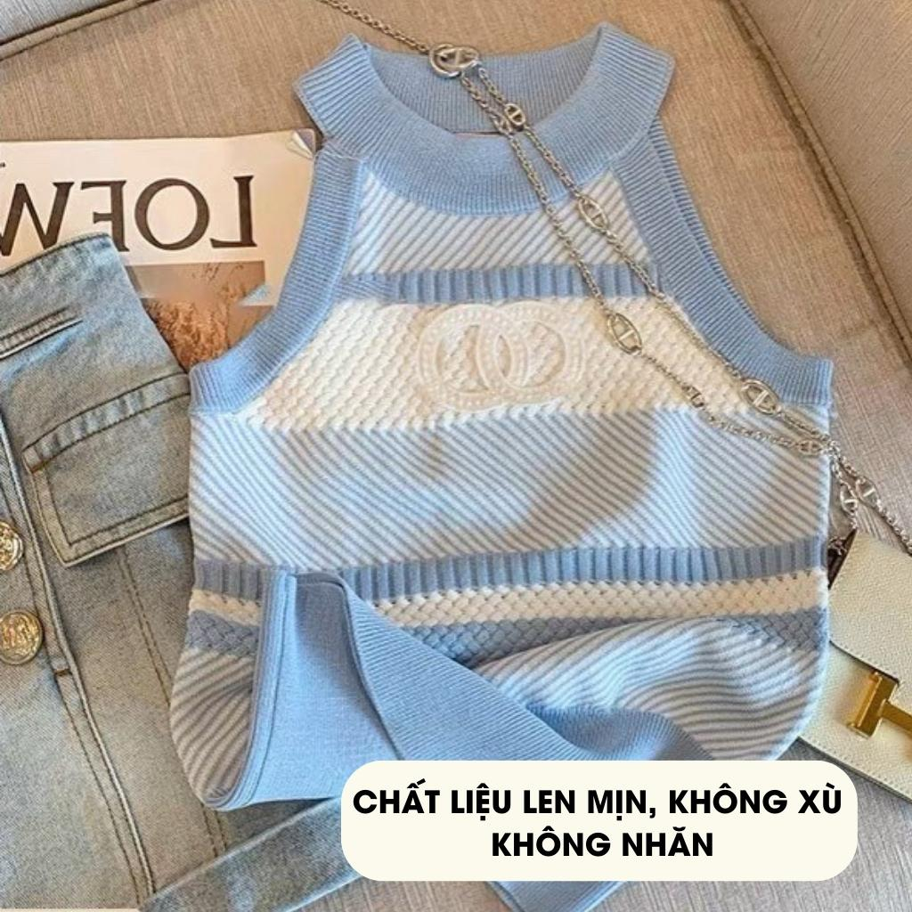 Áo ba lỗ len - áo croptop nữ - áo yếm nữ chất liệu len hàng quảng châu thiết kế phong cách sexy siêu xinh