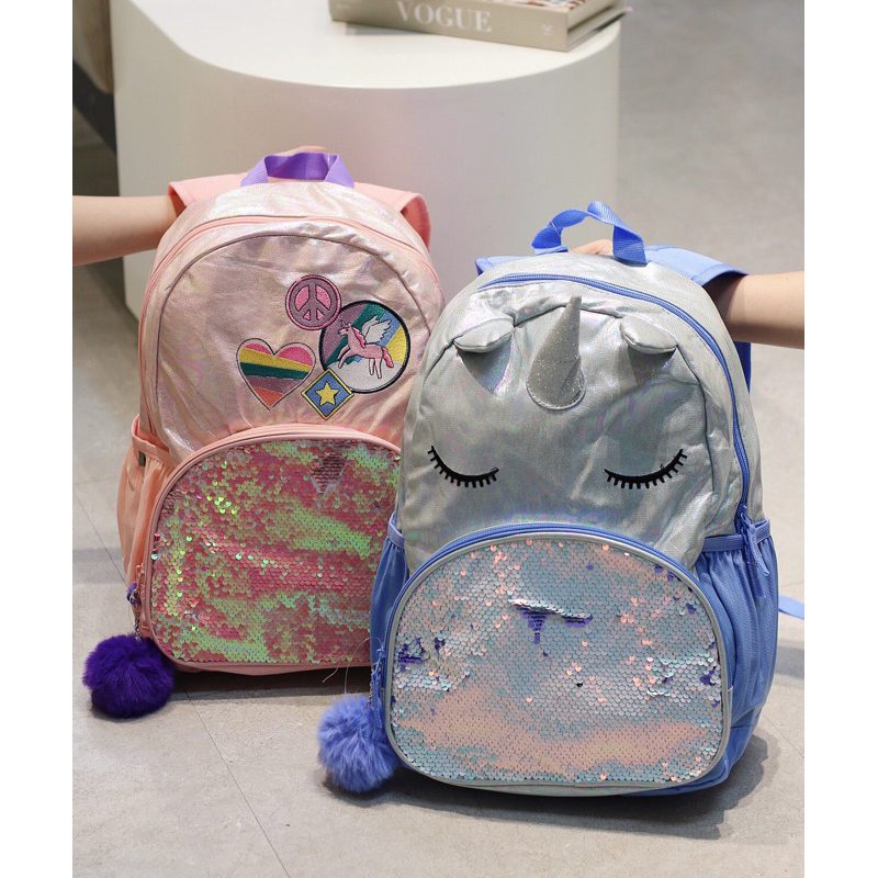 BALO CAT & JACK UNICORN BACKPACK (hồng, xanh)