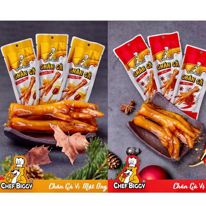 Combo 20 Chiếc Chân Gà CHEF BIGGY Bất Kỳ Hàng Chính Hãng- Hàng Việt Nam