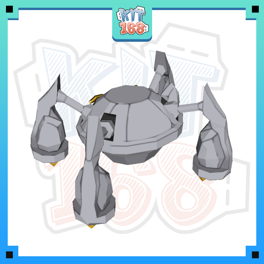 Mô hình giấy Anime Game Pokemon Metagross Shiny ver 2