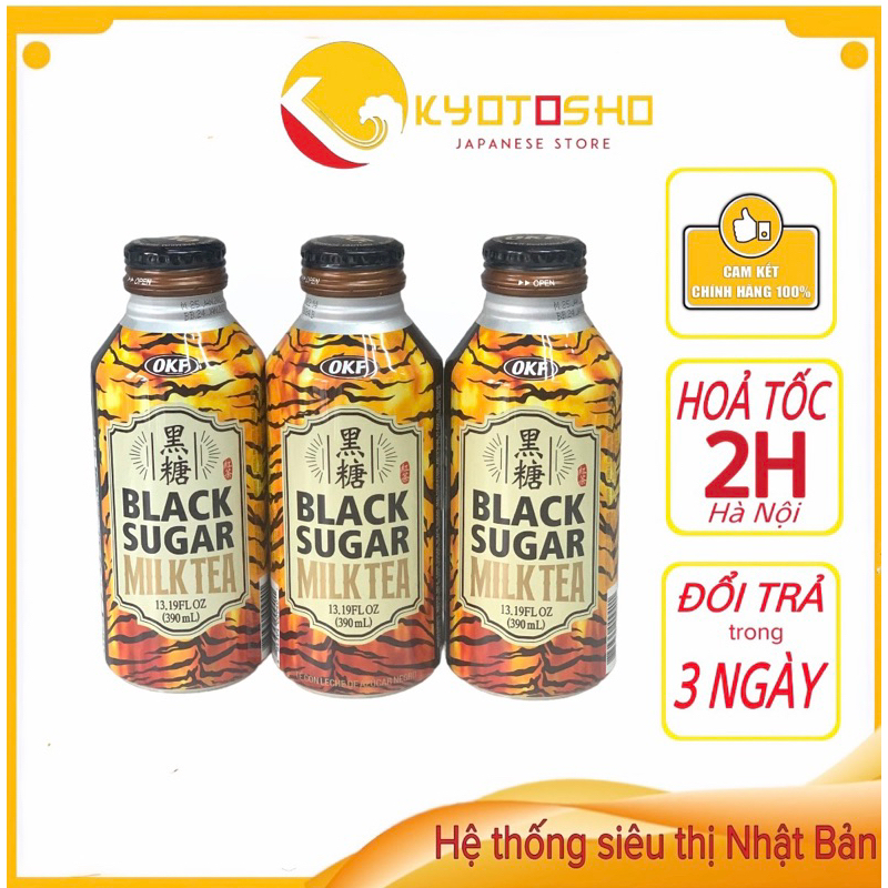 Trà sữa đường đen Hàn Quốc OKF chai 390ml