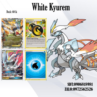 Bài pokemon - bộ 60 lá bài deck white kyurem - card game vn giá rẻ