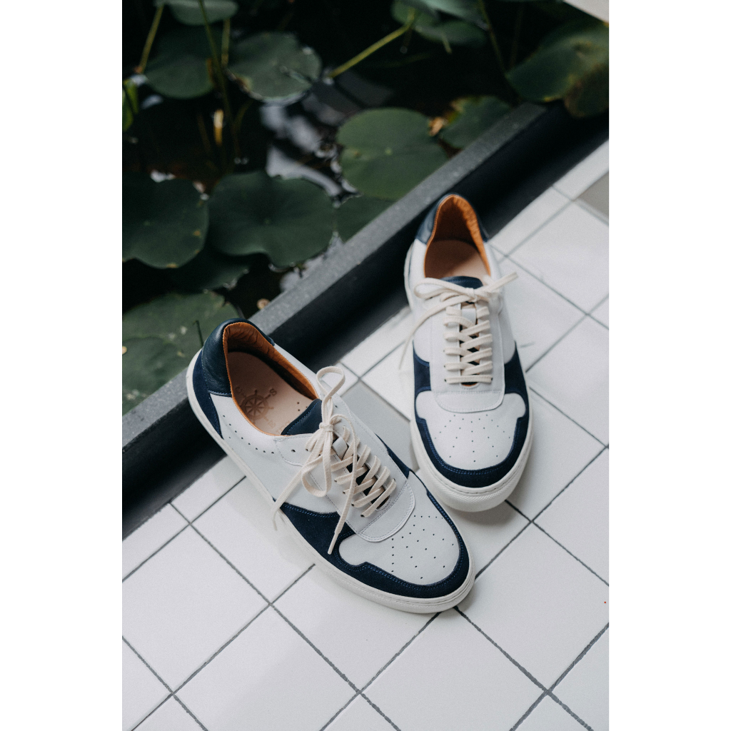 Giày sneaker nam thời trang trẻ trung chất liệu da bê nhập khẩu thương hiệu KNAR