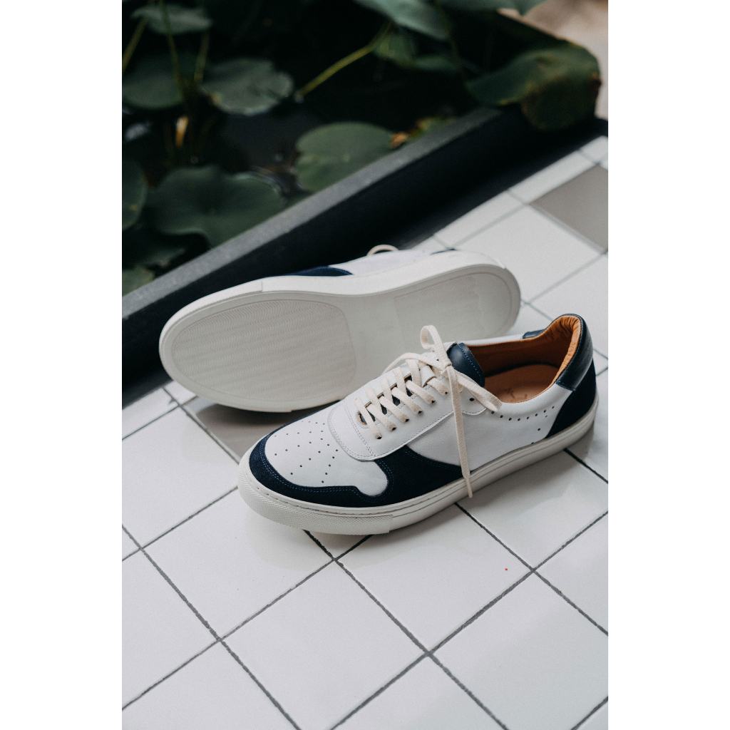 Giày sneaker nam thời trang trẻ trung chất liệu da bê nhập khẩu thương hiệu KNAR